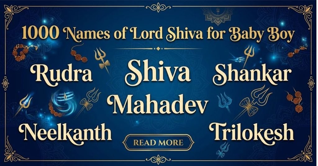1008 names lord shiva for baby boy Complete List