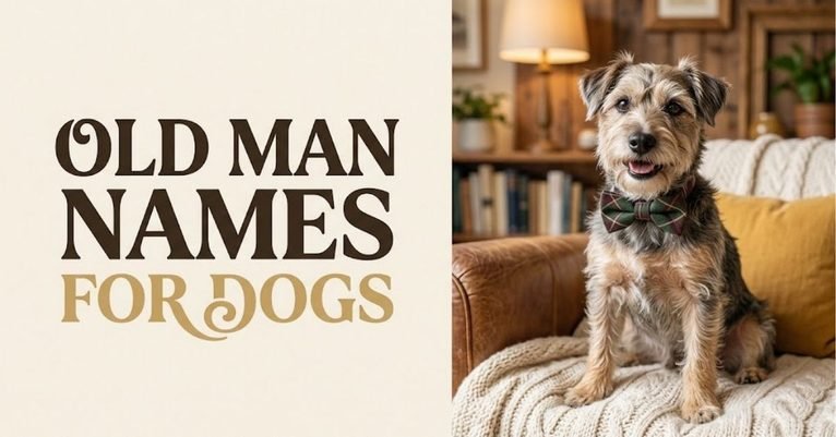 200+ Best Old Man Names for Dogs Funny & Classic Picks