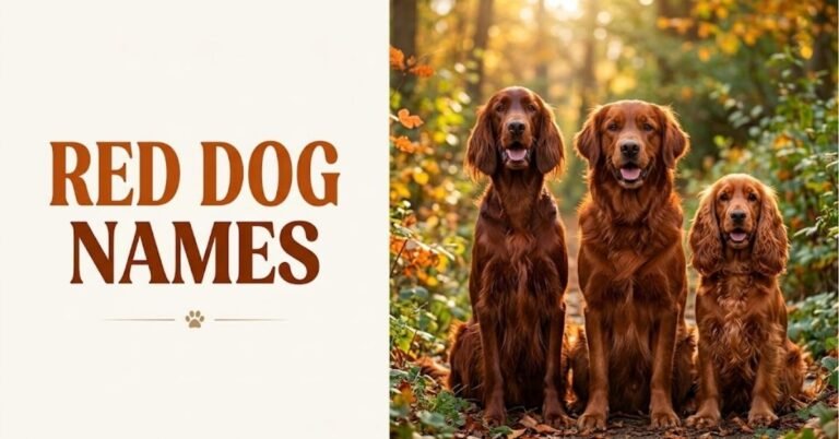 Amazing Red Dog Names 250+ Names for Every Red Pup