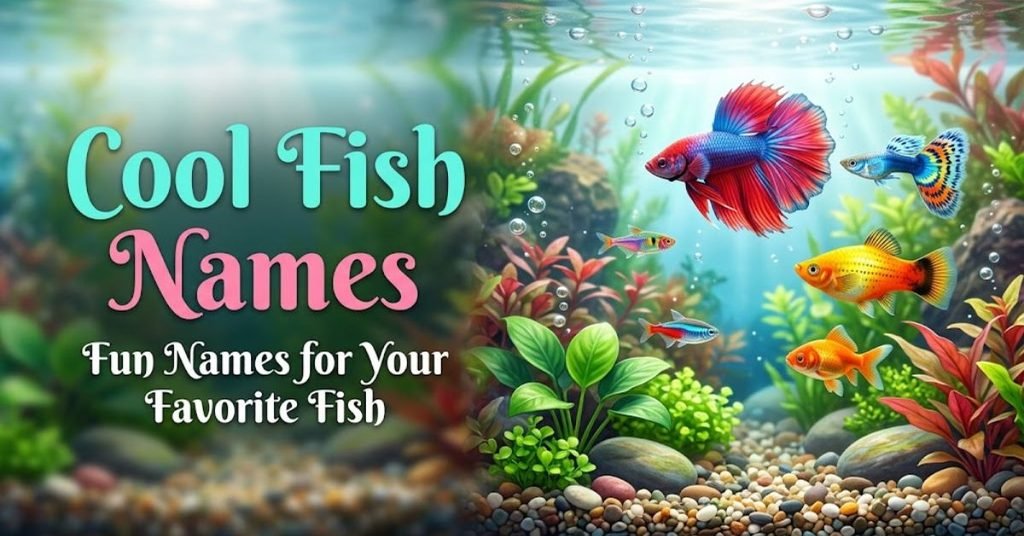 Cool Fish Names Fun and Catchy Names for Your Fish