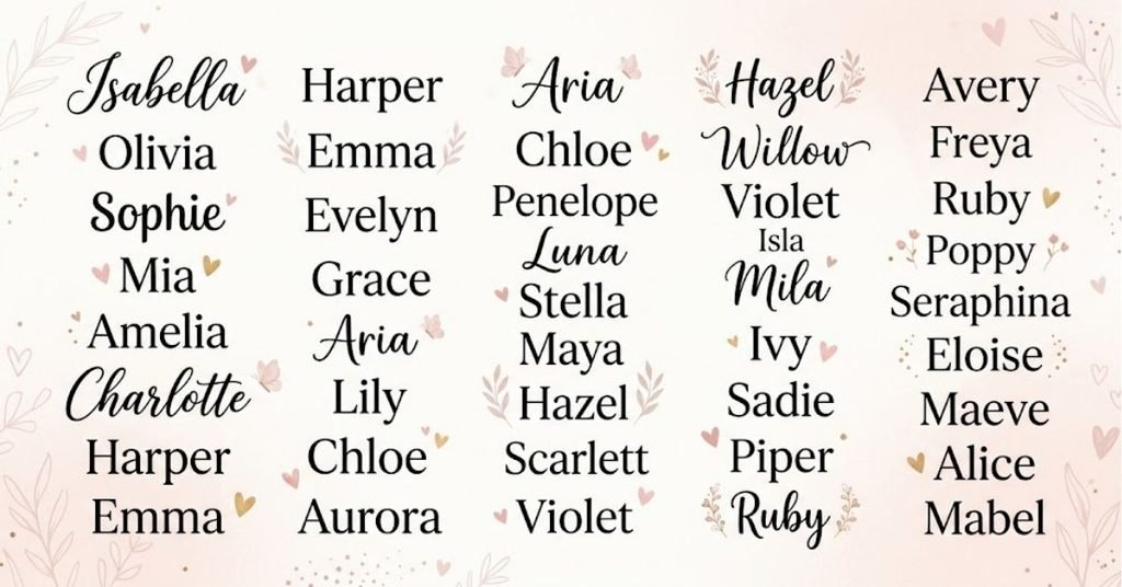 Modern Baby Girl Names Indian for Your Little Princess