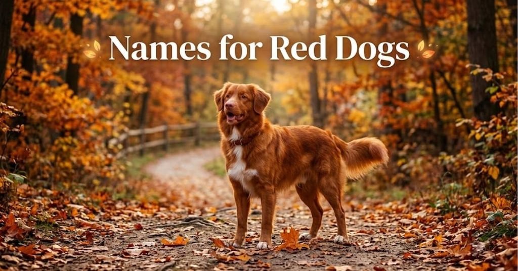 Names for Red Dogs Cute Ideas for Every Pup