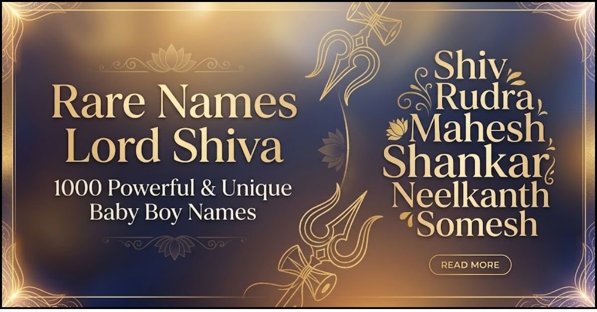 Rare Names Lord Shiva 1000 Powerful & Unique Baby Boy Names