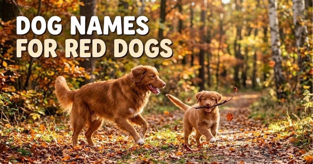 Red Dog Names Unique & Adorable Picks