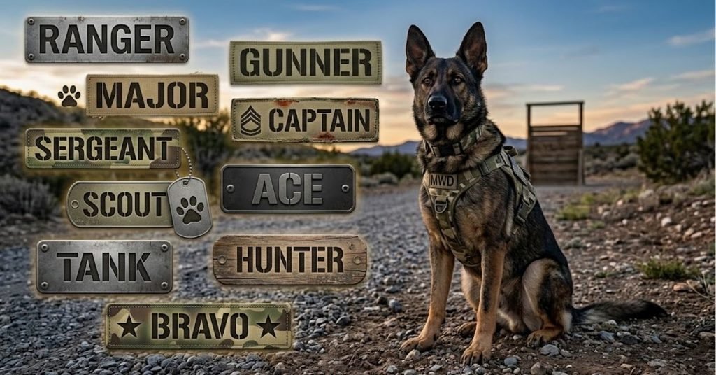 🎖️ Powerful Army Dog Names for Brave Companions