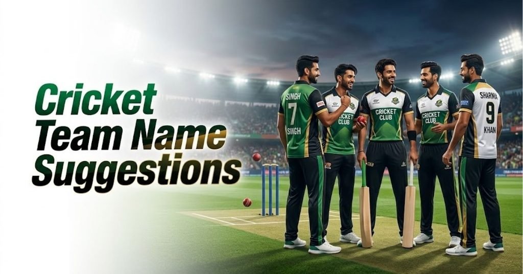 500+ Cool, Funny Cricket Team Name Suggestions