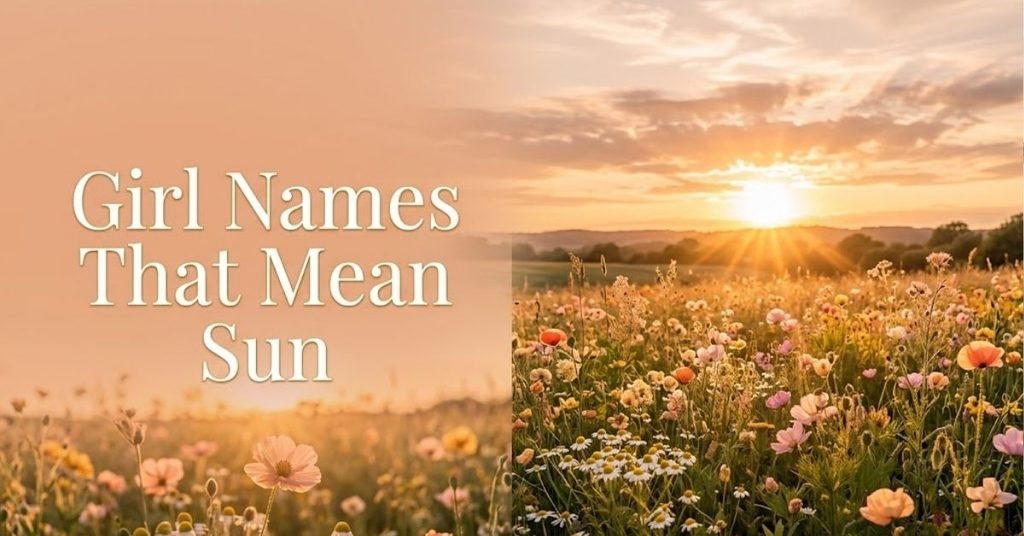 Beautiful Girl Names That Mean Sun With Meanings