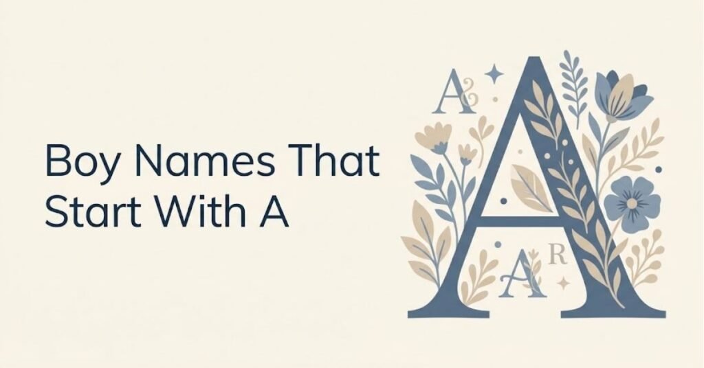 Boy Names That Start With A (1)